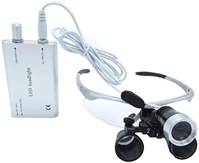 Lupa dental Lupa Loupos de Cirurgia de 2,5x Lupa binocular LED LED LUZ