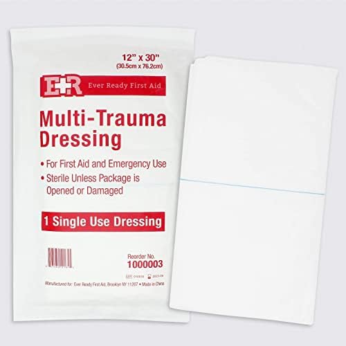 Sempre prontos para primeiros socorros de puxados multi-trauma, molho não tecido estéril de 12 ”x 30”