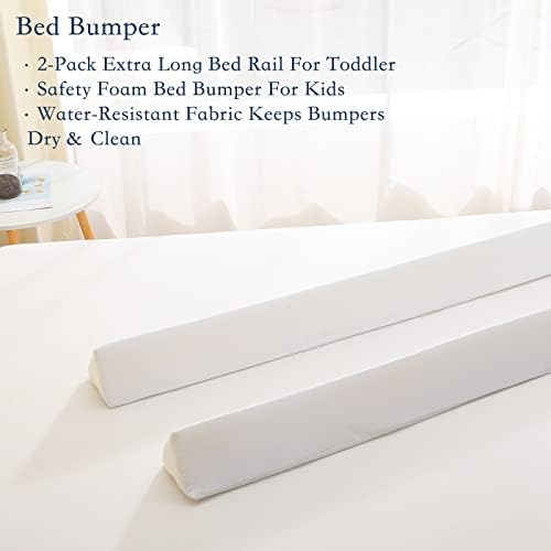 Bumpers de cama para crianças de Truwelby [2-PACK] 56 Bumpers de cama de água de segurança de espuma de espuma