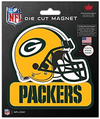 Aminco NFL Unissex-Adult NFL Die Cut Magnet, 5 x 6 polegadas