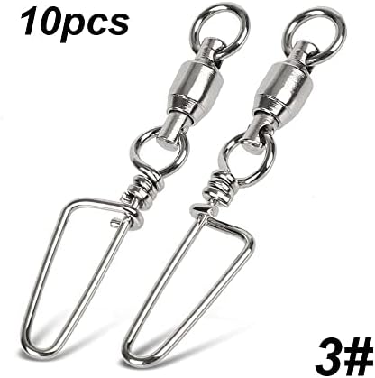 10 PCS1.65in Pesca Snap Rolução de esferas giratória Rolução de pesca Bola de água do mar com água doce Pesca de água doce Balde