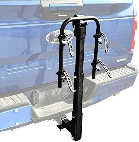 AA Produtos 3 Plataforma de bicicleta Hitch Mount Rack Rack dobrável Rack para carros, caminhões, SUVs e minivans, encaixa o receptor de Hitch de 2 ''