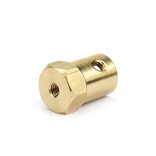 Conector de acoplamento flexível de 7mm de 7mm para qualquer motores com diâmetro do eixo de 0,275in/7mm, rodas de carro pneus eixo