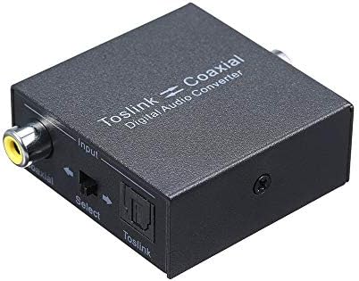 OCS - Cabos Conversor de áudio Optical Spdif Toslink para Conversor de Áudio Digital Swtich Digital Coaxial e Coaxial