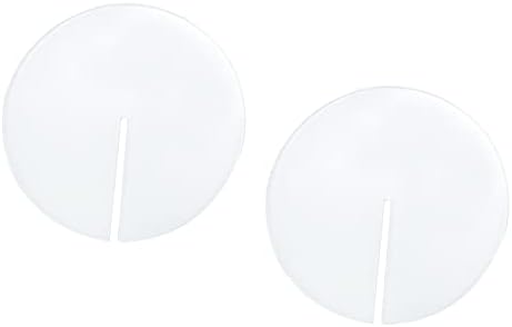 TIGHALL 2PCS acrílico em branco transparente Drink Coasters, 3,92 polegadas de diâmetro simples montanhas -russas se encaixam na