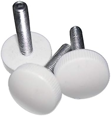 Mountain Men Hardware Acessorie 10pcs M5 parafusos da alça de baquelita de cabeça grande od 17mm parafuso de mão de mão parafuso de mão 8mm-40mm Comprimento branco durável)