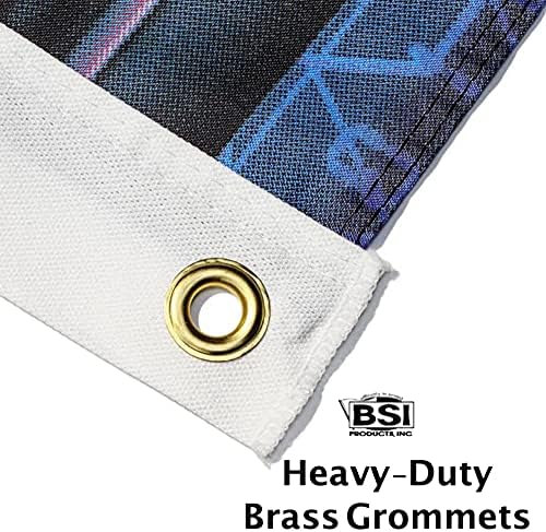 BSI Products, Inc. - Rivalidade Dividiu 3 'x 5' Bandeira com ilhós de bronze para serviços pesados ​​- Washington & Washington