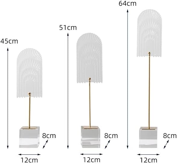 Feer Modelo Sala Cristal Base Decoração de Vidro da Sala de estar Estudar Decoração suave (Cor: A, Tamanho