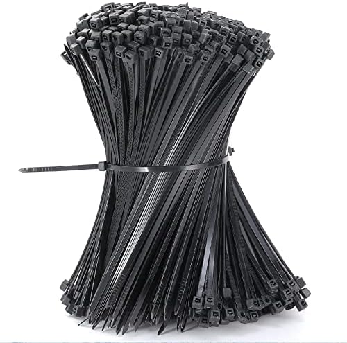 Zip de cabos amarra 8 polegadas 1000 pacote de nylon laços de arame de plástico para casa, escritório, jardim, oficina,