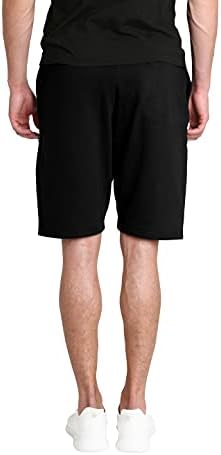 Loungehero Men's Lounge Short Athletic Stretch Jersey confortável curto com bolsos laterais e traseiros