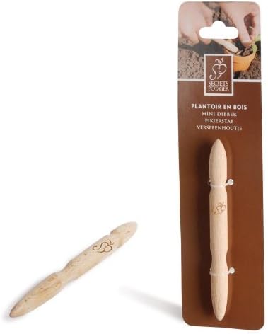 Esschert Design USA W4007 Secrets du Potager Wooden Mini Plant Dibber