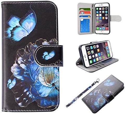 Urspeedteklive iPhone SE 2022/iPhone SE 2020/iPhone 7/iPhone 8 Caixa da carteira, capa premium de couro PU com slots