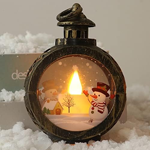 Dbylxmn Light for Christmas Light Mini Candle de mesa ao ar livre Led Led Decoration Tea Christmas com Decoração de vela LED e Hangs