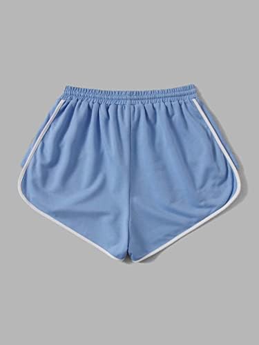 Eulify shorts femininos de shorts de cartum de cartum shorts de ligação de ligação para mulheres