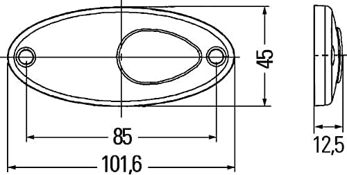 HELLA 964295101 TLMP 4295 LED REL RELF OVL 12V