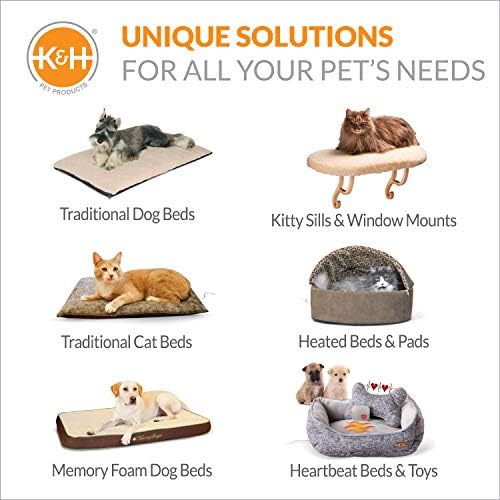 Produtos para animais de estimação K&H Aquecida Pet mais quente Ponta de aquecimento de animais de estimação Tan pequena 8,5