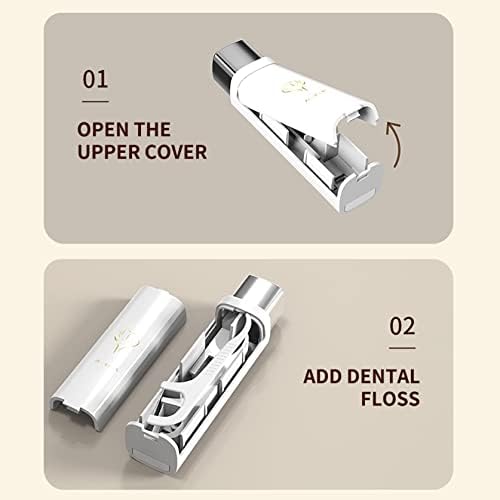 Dispensador de fio dental portátil, dispensador de fio dental portátil do fio dental, distribuidor de capa de solo dental automática