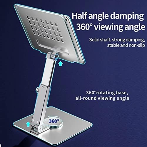 JHWSX Tablet Stand Desk Riser 360 Rotação altura de vários ângulos laptop comprimido dobrável ajustável