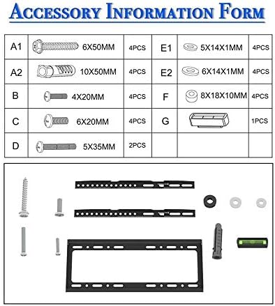 Parede da TV de aço inoxidável com montagem para a maioria das TVs curvas planas de 26 a 5 cm, suporte de parede