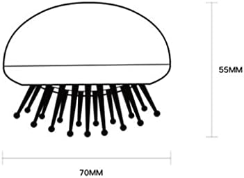 N/A Wellyfish pente house descompressão airbag retrátil Silicone portátil Pequeno pente