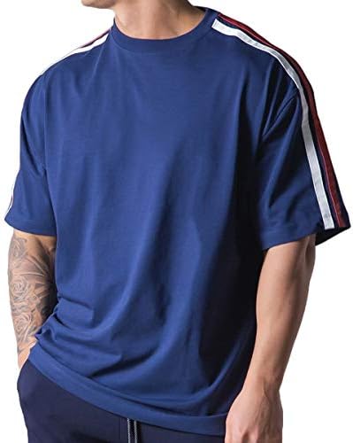 Camisas de treino de MagiftBox Mens de manga curta de luvas grandes camisetas de ginástica hipster para homens de estilo