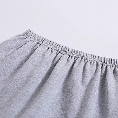 IIUS camisas de camisetas estendidas para mulheres em camadas de camadas de primeira varredura inferior Mini -saia Mini -saia Blush de camadas para leggings