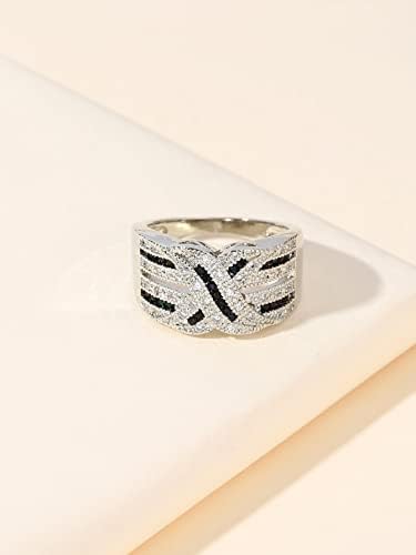 Anéis para mulheres anel de decoração de zircão