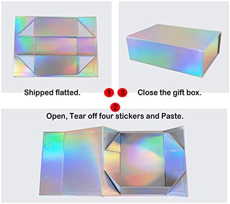 Caixa de presente USGOHIN com tampa 12x9.2x3.3 polegadas grandes caixas de presente dobráveis ​​com caixa de presente retângulo