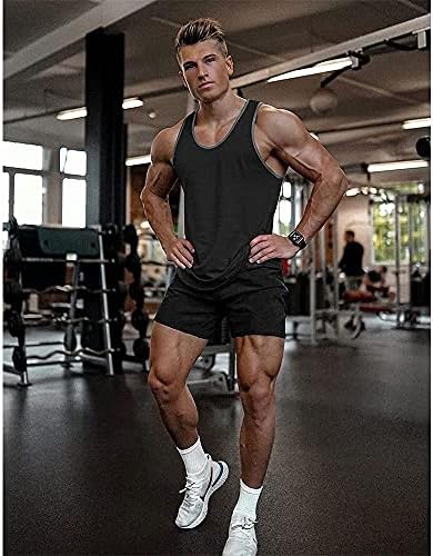 Coofandy masculino de 3 pacote de ginástica shorts de malha de malha de levantamento de peso de peso que treina corredor de bodybuilding