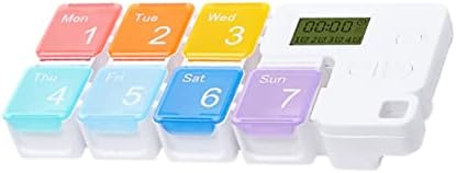 Inoomp Box 7 Days Smart Pill Box Acessórios de viagens Acessórios eletrônicos Viagem Kit Medicine Medicine Caso Medicação