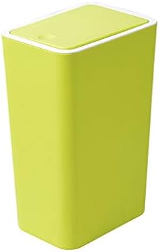 Jydqm Home Trash Can Plastic Square Lix, lata de lixo do hotel da sala de estar do quarto