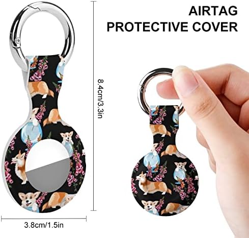 Belo cover de proteção Royal Corgi Compatível para o suporte do localizador anti-perdido para o Airtag Locator para a