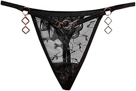 G Tanga de cordas para mulheres Sexy Algodão sacanagem calcinha de malha de renda de renda baixa