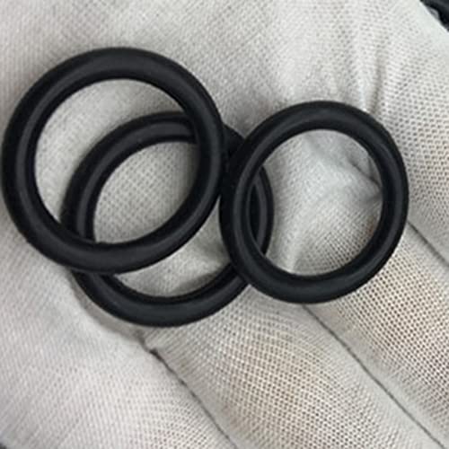 OTHMRO 5PCS Nitrile Ring Rings, 2,4 mm de fio de fio dia 60 mm od métrica de vedação nbr arruelas de borracha para vedação de óleo ou ar, encanamento profissional, reparo de carro, conexões de ar ou gás preto