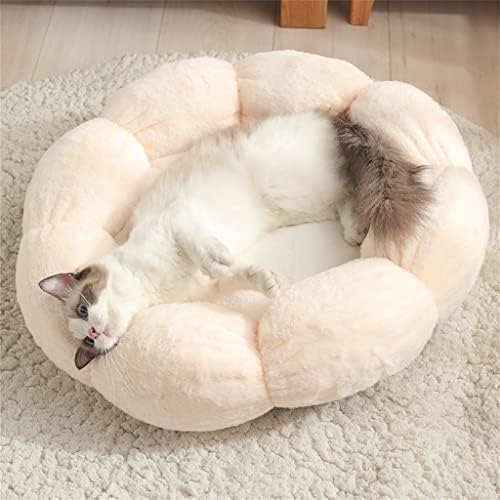Cama de animais de estimação da threness, cama de gatos, cama de estimação confortável e confortável cesto de cã