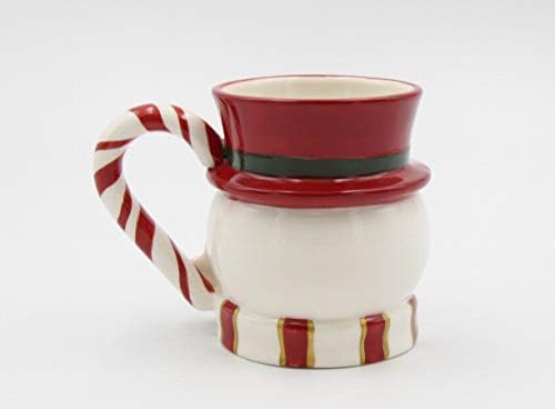 Cosmos Gifts Fine Ceramic Snowman usando caneca de cachecol de 2, 5-1/4 L