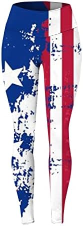 American Flag Leggings For Women Skinny American Flag Yoga Leggings Comfort Workout Athletic Butt Lifting Yoga Running Calças