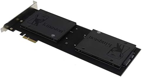 Sedna - PCIE 4x - Quad 2,5 polegadas SATA SSD RAID Controller Card Marvell Hyperduo Technology
