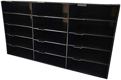FixtUledIsPlays® Bin de armazenamento de papel de construção 15 Organizador do compartimento de arquivo vertical de slot para casa,