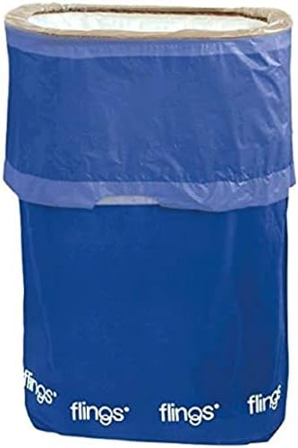 Lixeira de lixo de plástico pop -up amscan - 22 h x 15 w x 10 d - azul royal brilhante - 1 pc