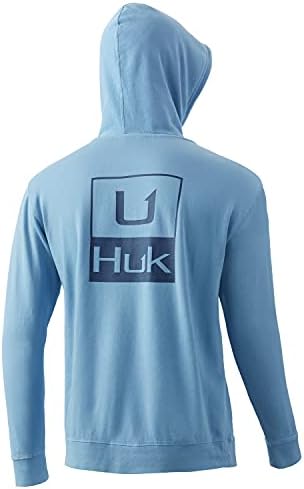 Huk Men's Performance Fishing Fleece Hoodie com alongamento