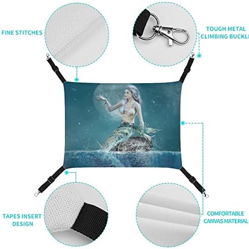 CAGA CAGA HAMMOCK MERMAID BLUE PET SPOT STANGE ADEJA PARA CREAÇÃO DE CAGA CADE