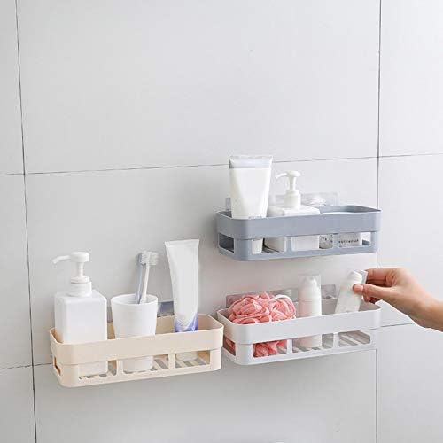 Étagère de salle de bain suporte de rangement adhésif cozinha decoração de la Maison coin douche étagère suporte de rangum