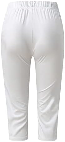 Leggings de Capri para mulheres Soldeiras sólidas moldam calças magras jogador corredor solto senhoras exercícios de ioga calça