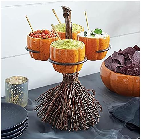 Stand de abóbora, Halloween Cakes Fruit Candy Display Tower, Halloween Candy Bowl Outdoor, alimentos que servem suprimentos