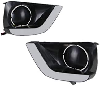 Luzes de corrida diurna LED da Auptech Kit de lâmpadas de nevoeiro DRL para Toyota Yaris Sedan XP150 2014 2015