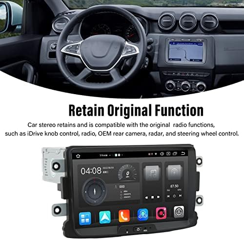 Player multimídia de carro, para 11,0 carros estéreo 8 com 4g RAM 64G ROM GPS Navigação sem fio Substituição automática do Dacia