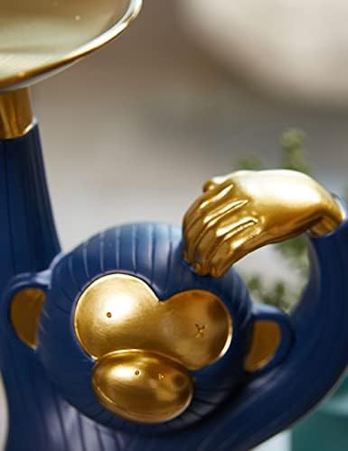 Nenbolec Candy Dish Monkey Cookie Jar estátua Presentes Artes Polyresin Home Decor 9.8innch