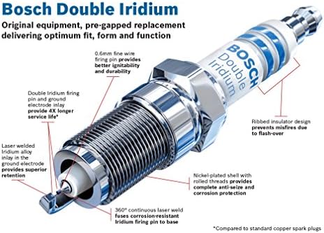 Bosch Automotive OE Wire Fine Double Iridium Sank Plug - Solteiro