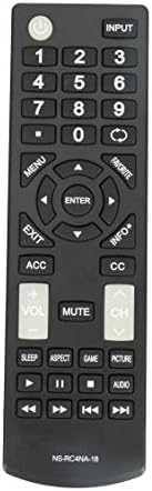 NS-RC4NA-18 Replacement Remote Control fit for Insignia TV NS-50D510NA17 NS-55D420NA18 NS-49D420NA18 NS-40D420NA18 NS-32D220NA18